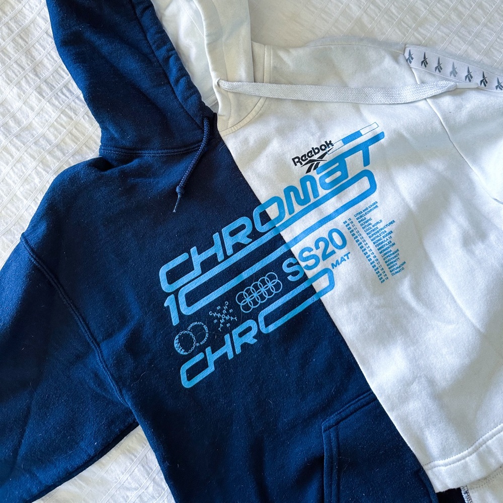 CHROMAT X REEBOK rare split hoodie